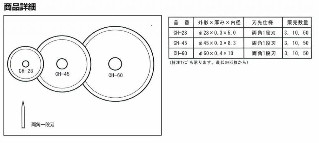 ②超硬丸ナイフ2