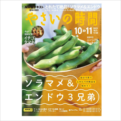 【メディア掲載情報】NHK出版「やさいの時間」2023年10・11月号