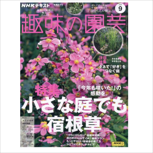 【メディア掲載情報】NHK出版「趣味の園芸」2024年9月号